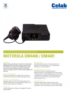 Motorola DM4400/DM4401 produktblad preview 1