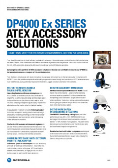Motorola DP4000Ex accessory sheet preview 1
