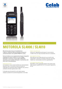 Motorola SL4000/SL4010 produktblad preview 1
