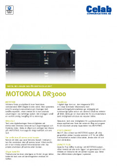 Motorola DR3000 produktblad preview 1