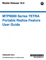 Motorola MTP6000 Series Feature User Guide MR18 preview 1