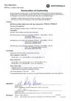 Motorola MTP6000 Series Declaration of Conformity preview 1